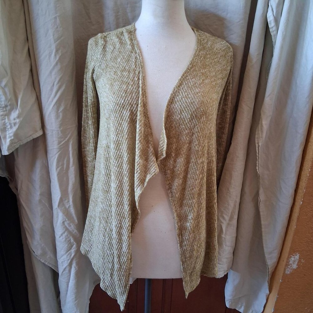 Volcom Wrap Cardigan Size S Open Front Lightweight Light Green